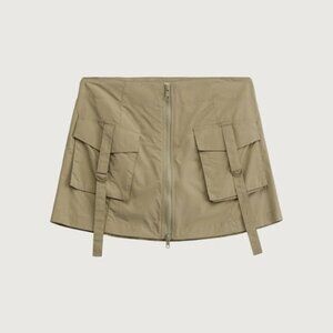Oak + Fort Mini Nylon Cargo Skirt - Size 10